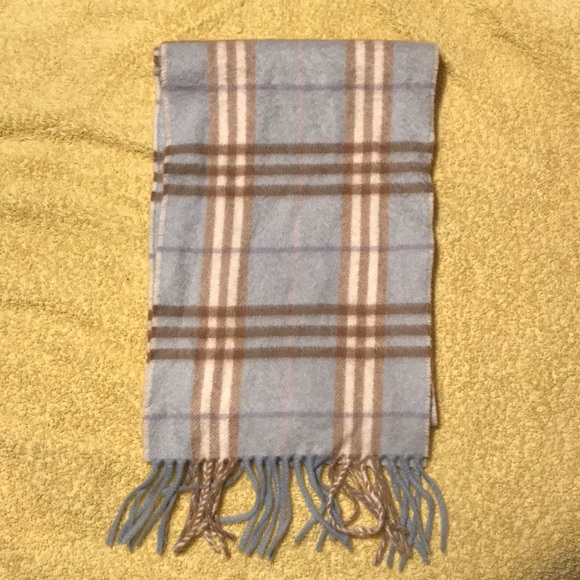 Burberry Accessories - Burberry scarf, blue brown and white